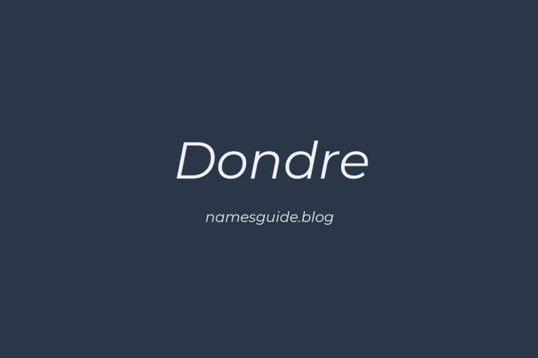 43+ Dashing Middle Names for Dondre: Find the Perfect Fit