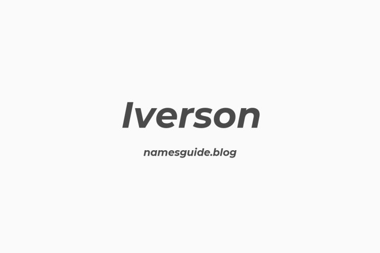 74+ Perfect Middle Names for Iverson: Find the Ideal Fit