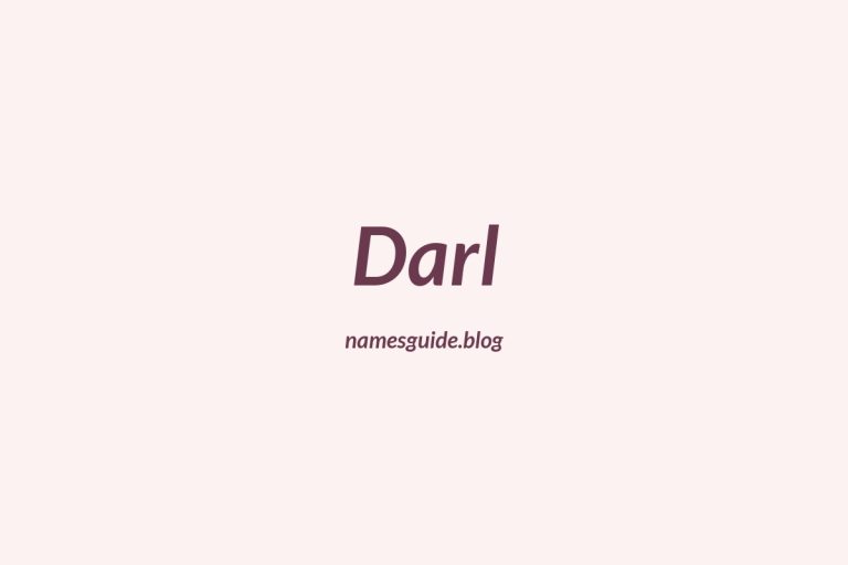 69+ Middle Names for Darl: The Ultimate Guide