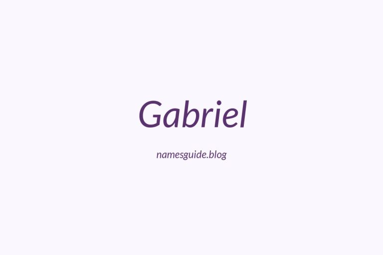 83+ Middle Names for Gabriel: The Perfect Complement