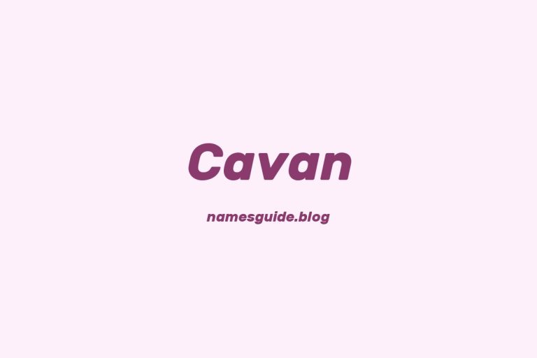 72+ Middle Names for Cavan: The Ultimate Guide