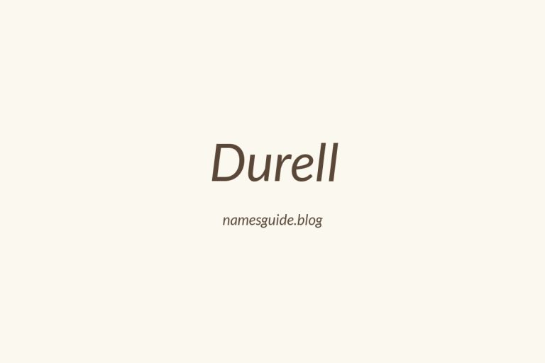 37+ Middle Names for Durell: The Ultimate Guide