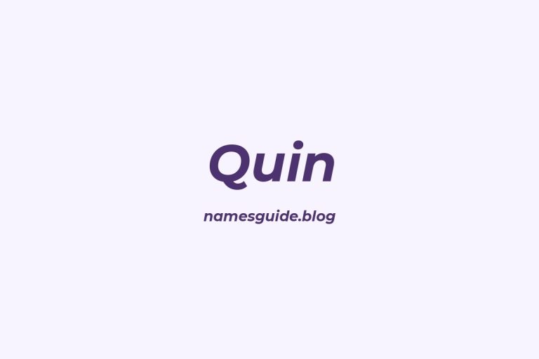 47+ Perfect Middle Names for Quin