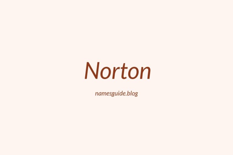 40+ Middle Names for Norton: The Perfect Complement
