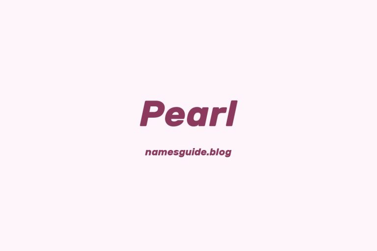 43+ Beautiful Middle Names for Pearl