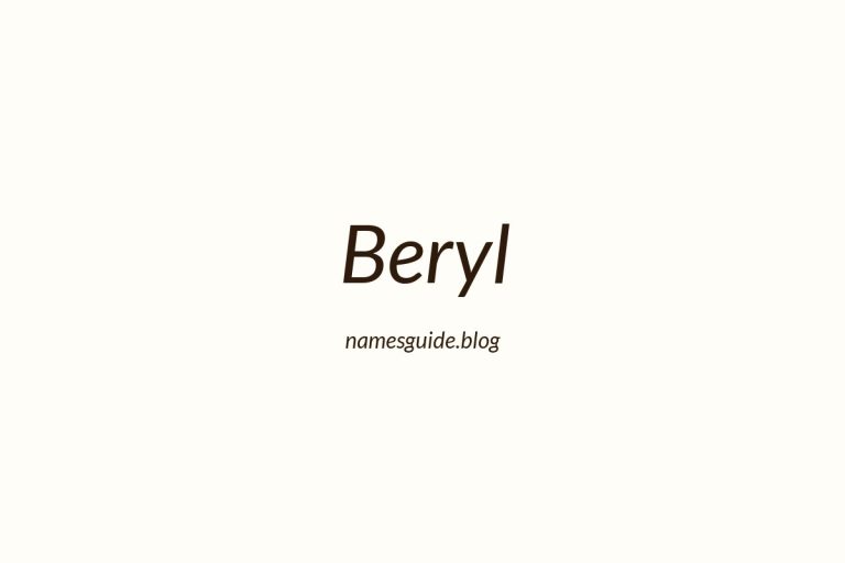 45+ Middle Names for Beryl: The Perfect Complement