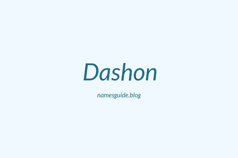 76+ Middle Names for Dashon: The Ultimate Guide