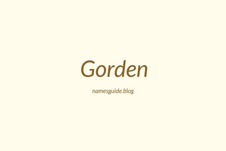 38+ Middle Names for Gorden: Find the Perfect Fit