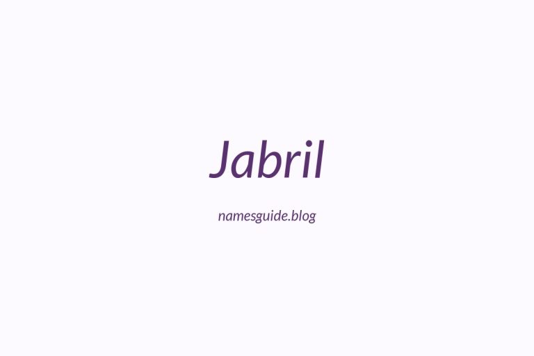 55+ Middle Names for Jabril: Find the Perfect Fit