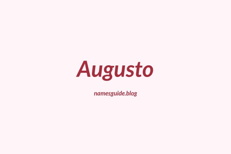 39+ Middle Names for Augusto: The Perfect Complement
