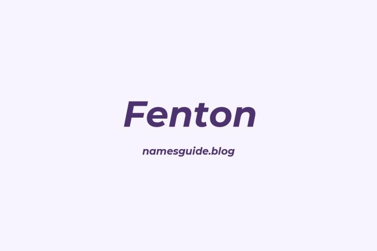 59+ Perfect Middle Names for Fenton: Find the Ideal Match