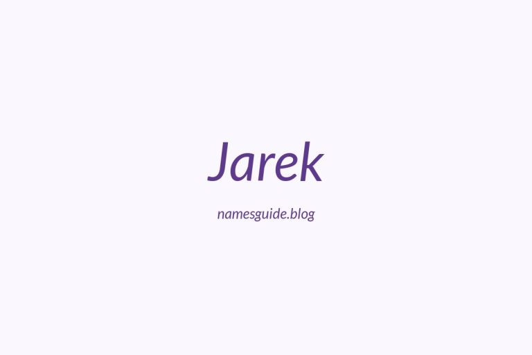 84+ Middle Names for Jarek: The Ultimate Guide
