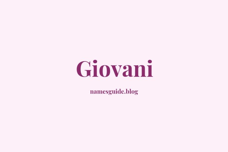 42+ Perfect Middle Names for Giovany
