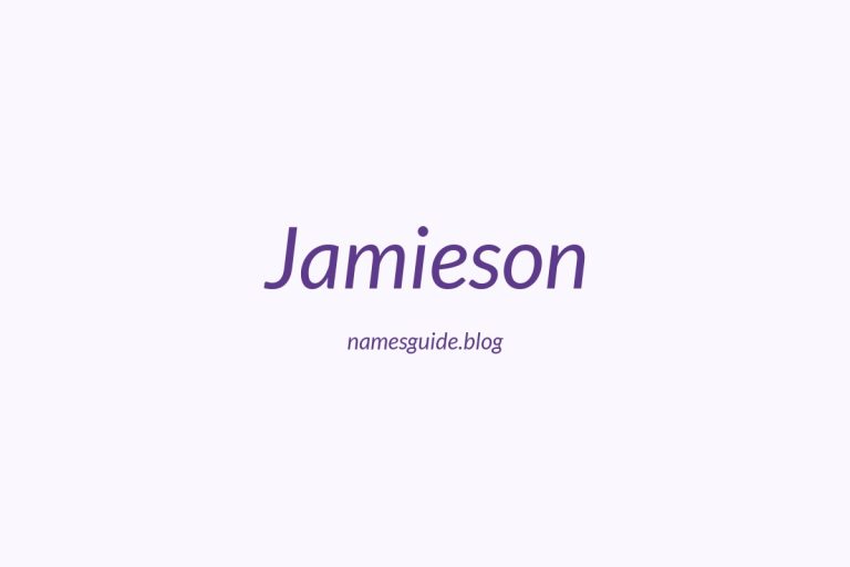 70+ Perfect Middle Names for Jamieson