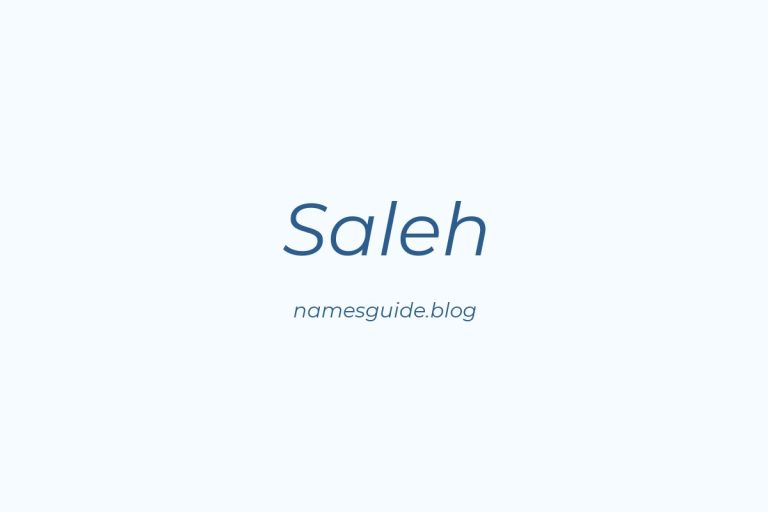 46+ Perfect Middle Names for Saleh: Find the Ideal Match