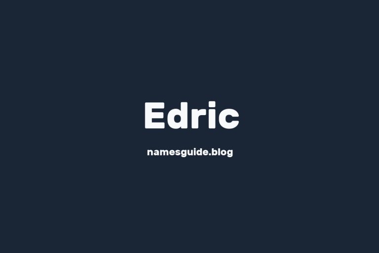 52+ Perfect Middle Names for Edric: Find the Ideal Match