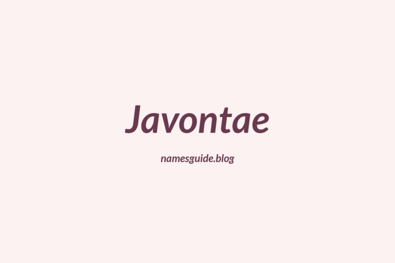 79+ Middle Names for Javontae: The Ultimate Guide
