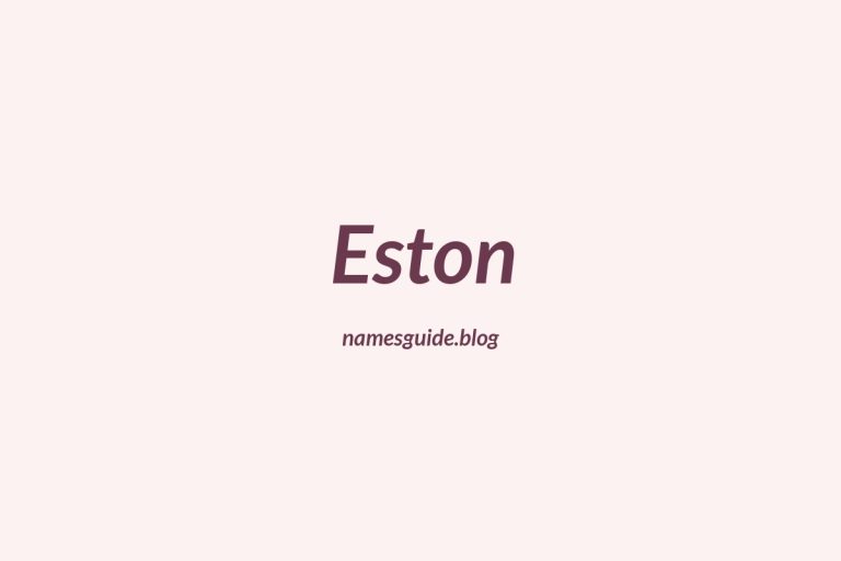 58+ Perfect Middle Names for Eston: Find the Ideal Match