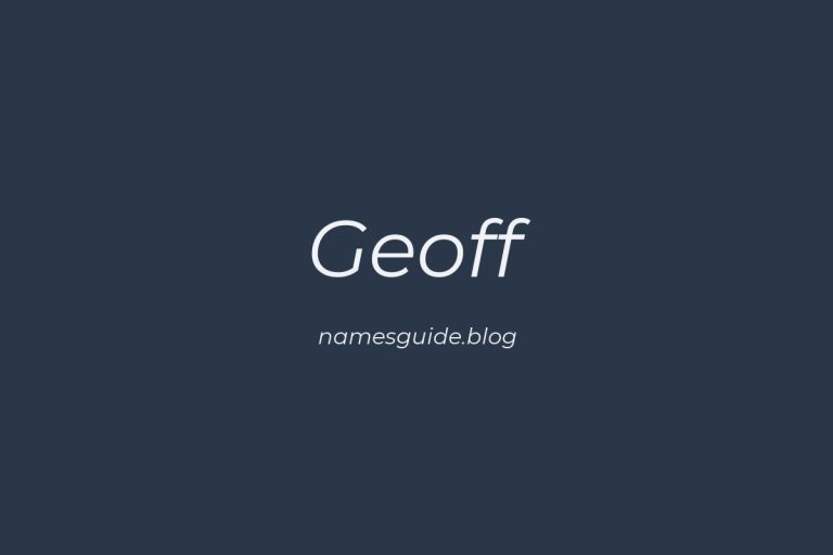 43+ Perfect Middle Names for Geoff: Find the Ideal Match