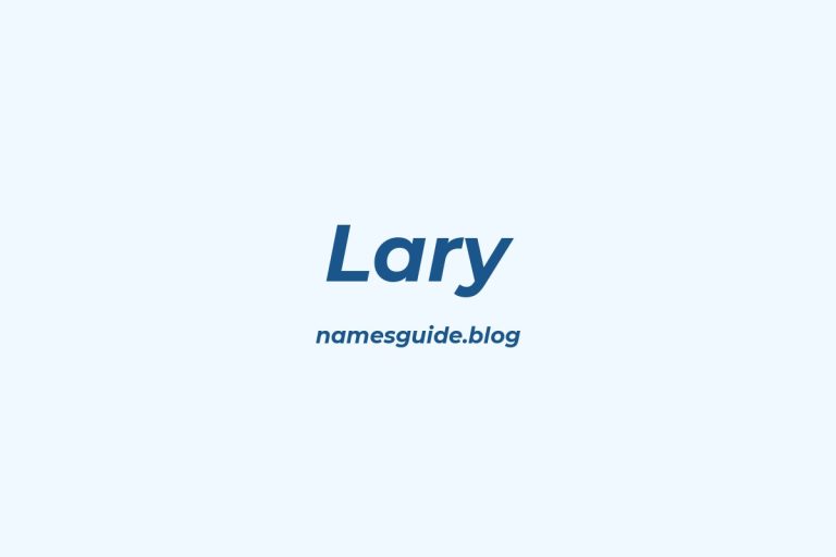 37+ Perfect Middle Names for Lary