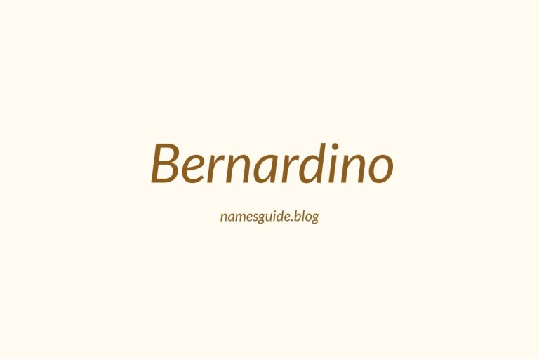 81+ Middle Names for Bernardino: The Ultimate Guide