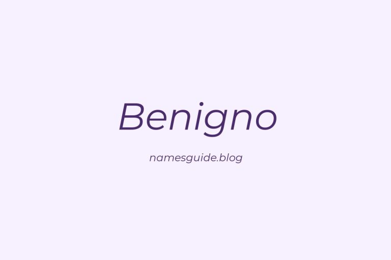 73+ Perfect Middle Names for Benigno: Find the Ideal Match