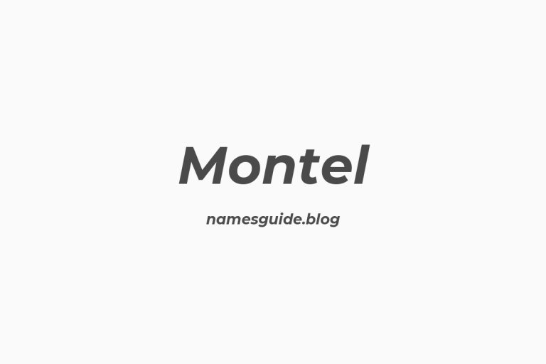 62+ Perfect Middle Names for Montel