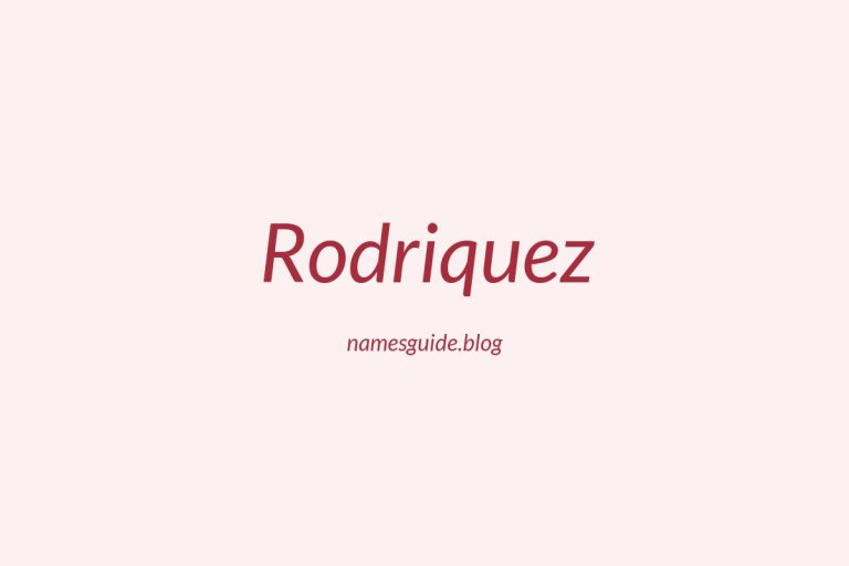 68+ Middle Names for Rodriquez: Find the Perfect Fit