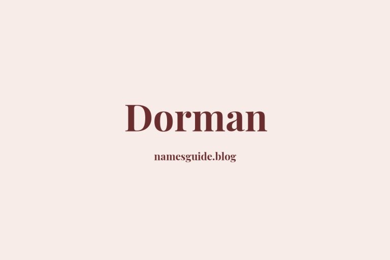 53+ Perfect Middle Names for Dorman: Find the Ideal Fit