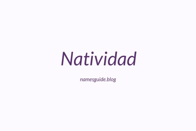 71+ Beautiful Middle Names for Natividad