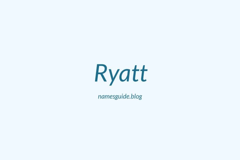 42+ Perfect Middle Names for Ryatt: Find the Ideal Match