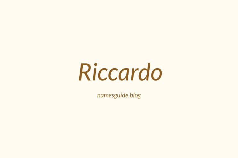 48+ Middle Names for Riccardo: The Perfect Complement