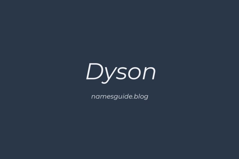 53+ Unique Middle Names for Dyson