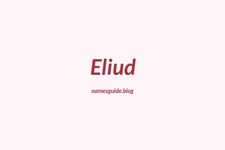 59+ Unique Middle Names for Eliud