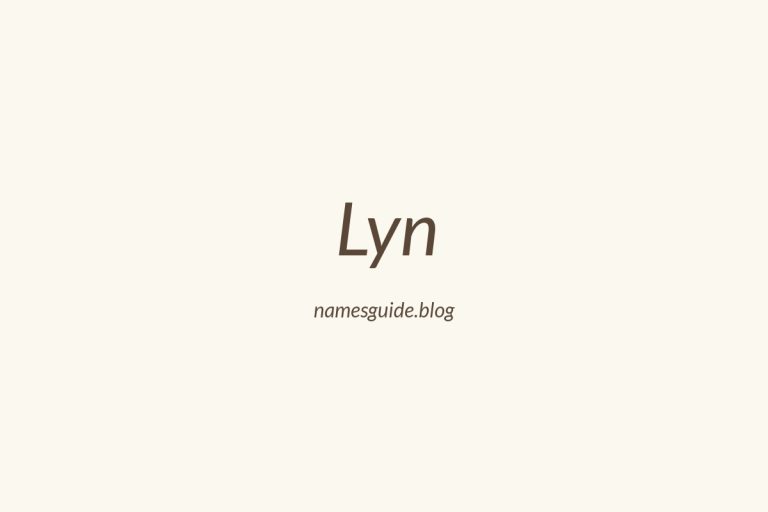 57+ Unique Middle Names for Lyn