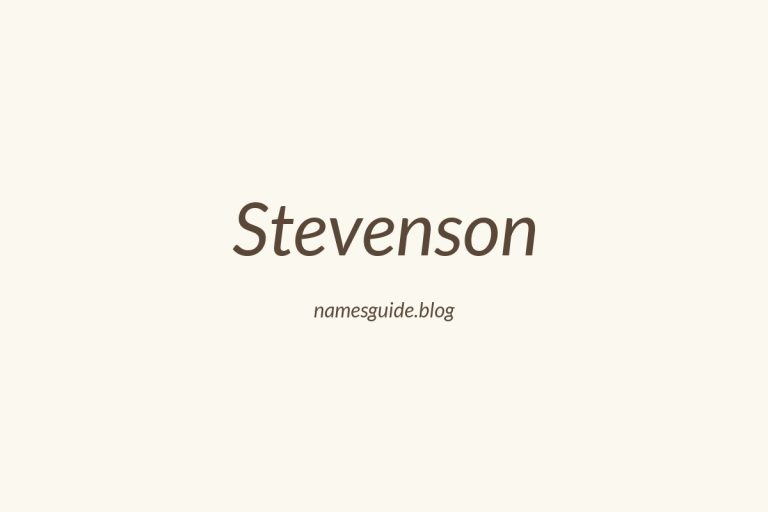 60+ Unique Middle Names for Stevenson