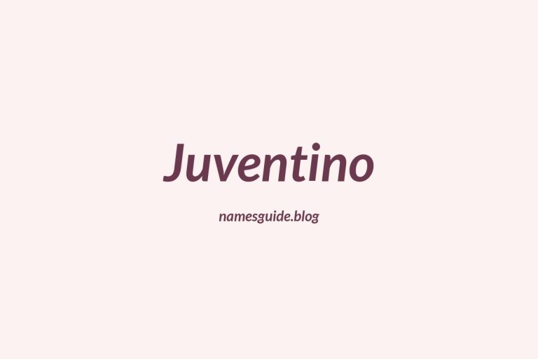 59+ Classic Middle Names for Juventino