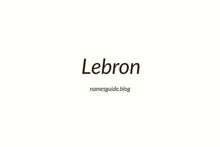 53+ Unique Middle Names for Lebron