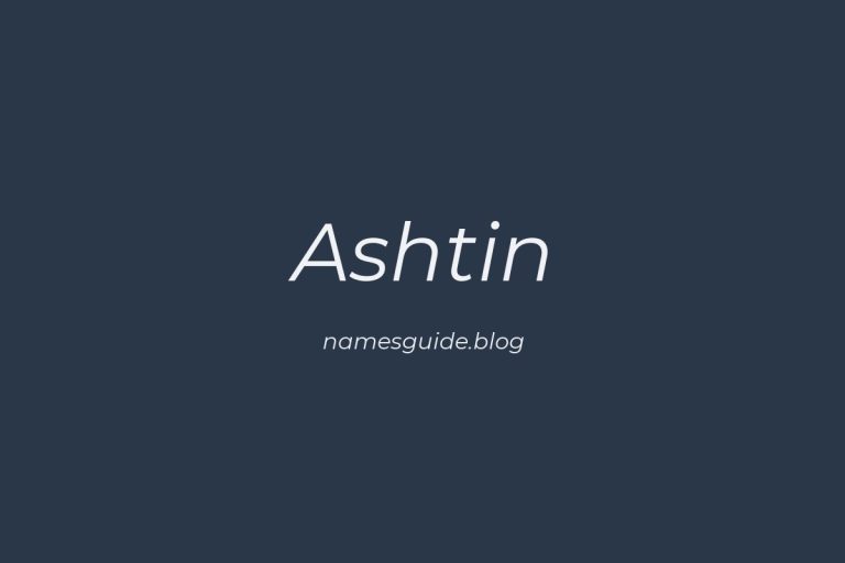 60+ Unique Middle Names for Ashtin
