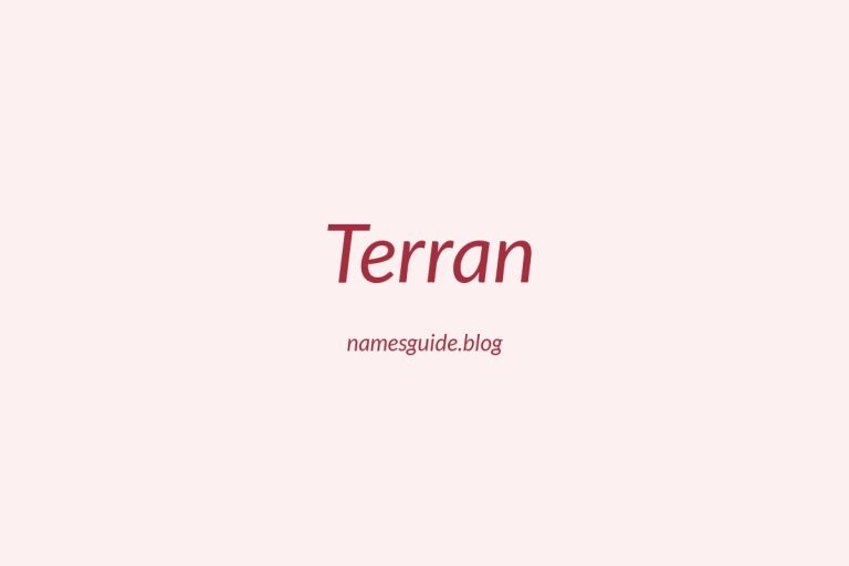 60+ Unique Middle Names for Terran