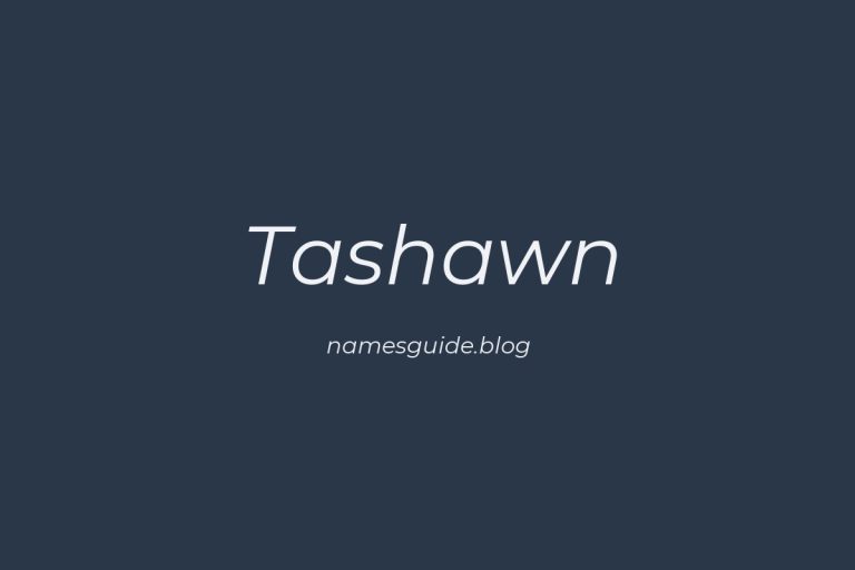 52+ Unique Middle Names for Tashawn