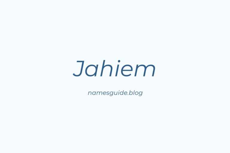 57+ Unique Middle Names for Jahiem