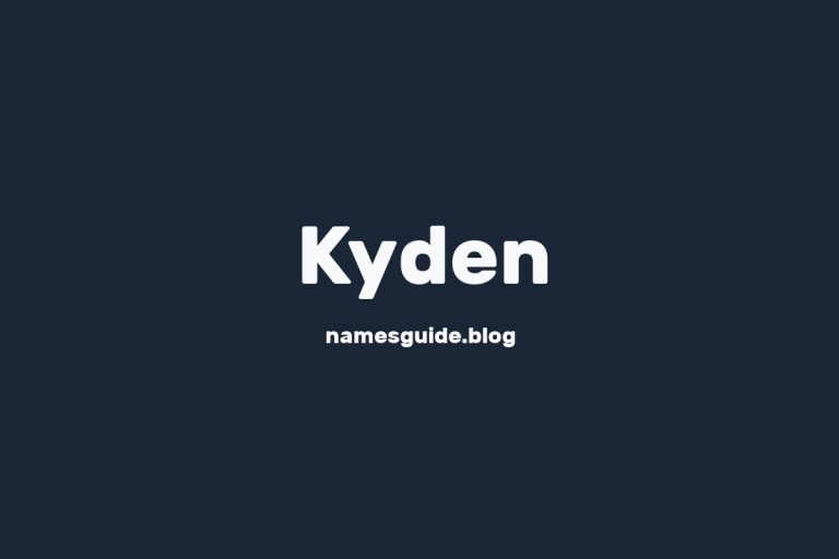 58+ Unique Middle Names for Kyden