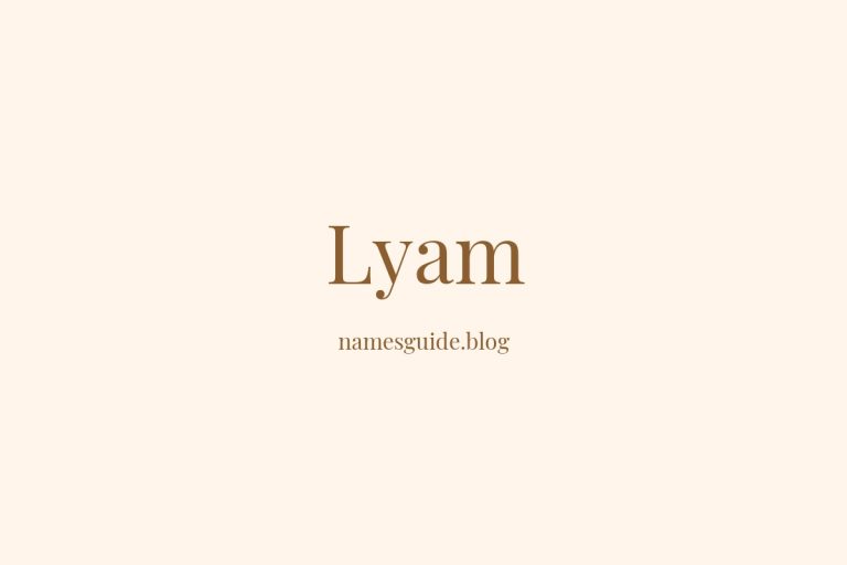 43+ Unique Middle Names for Lyam