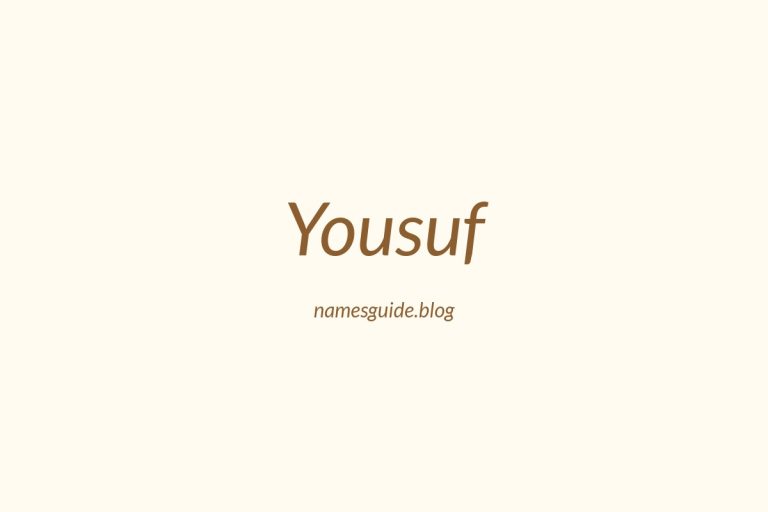 60+ Unique Middle Names for Yousuf