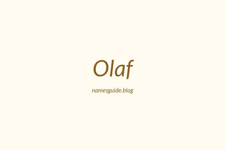 56+ Unique Middle Names for Olaf