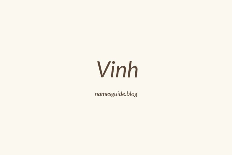 39+ Unique Middle Names for Vinh