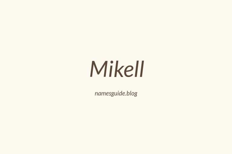 59+ Unique Middle Names for Mikell