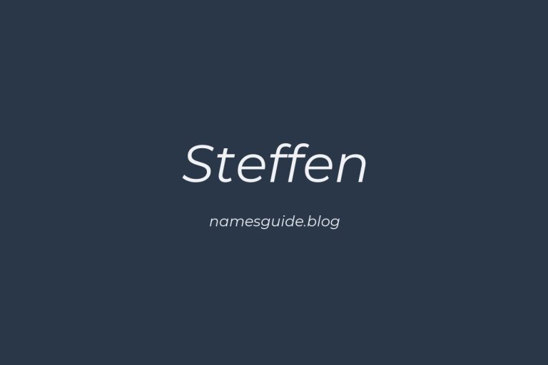 52+ Unique Middle Names for Steffen