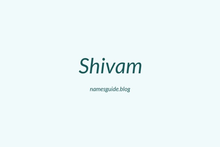 57+ Amazing Middle Names for Shivam